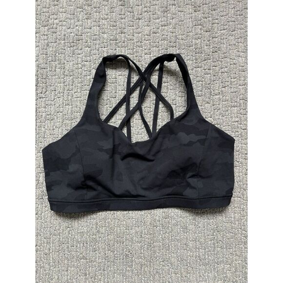 Lululemon Women's Free To Be Serene Bra Size 12 Light Support C/D Cup Camo - Picture 3 of 5